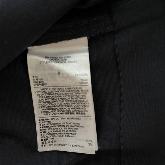 Gap Postage Stamp Favorite Navy Blue Cotton Linen Stretch Short Mini Skirt - Picture 7 of 7